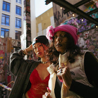 SPRAYGROUND® HAT PINK BEAR PUFF BEANIE