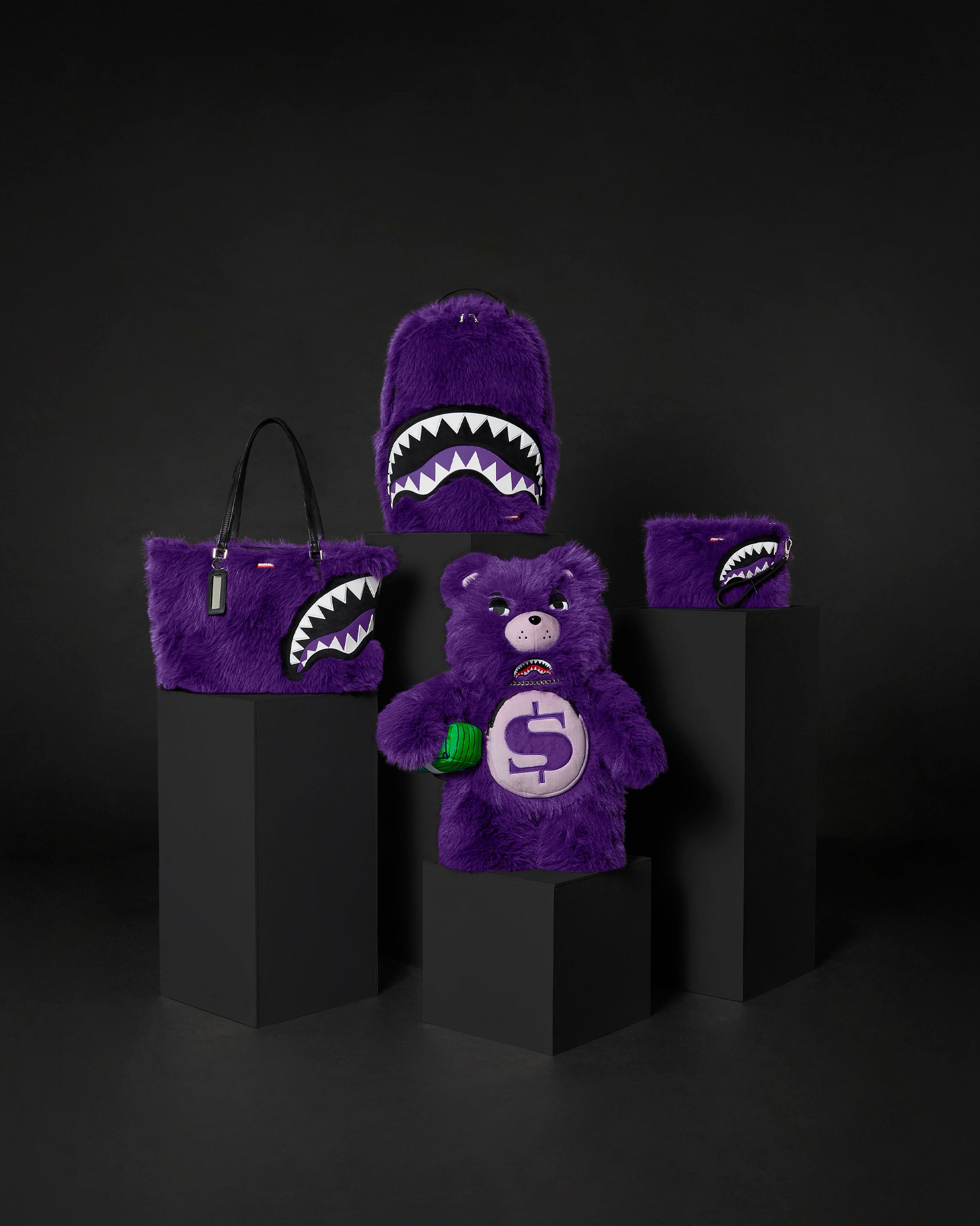 FURZILLA SHARK (PURP) (4 PCS) – SPRAYGROUND®