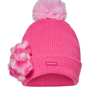 SPRAYGROUND® HAT PINK BEAR PUFF BEANIE