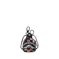 SPRAYGROUND® KEYCHAIN CRAZY CHECK BACKPACK KEYCHAIN