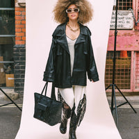 SPRAYGROUND® TOTE LFW BLACK POCKET TOTE