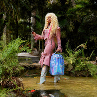 SPRAYGROUND® BACKPACK A.I. AFRICAN INTELLIGENCE THE OCEAN WITHIN BACKPACK - SANDFLOWER COLLAB