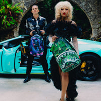 SPRAYGROUND® BACKPACK A.I. AFRICAN INTELLIGENCE REWIRED & INSPIRED BACKPACK - SANDFLOWER COLLAB
