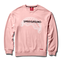 SPRAYGROUND® APPAREL SPRAYGROUND PULLOVER CREW NECK SWEATSHIRT (PINK)