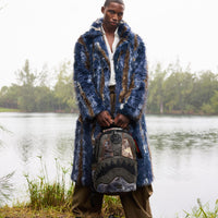 SPRAYGROUND® BACKPACK FOUNDATION DAYS FUR COAT SHARK BACKPACK