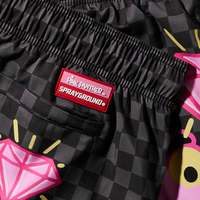 SPRAYGROUND® SWIM PINK PANTHER DIAMOND SHARK SWIM SHORTS