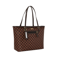 SPRAYGROUND® TOTE CORE EMBOSSED CHECK TOTE
