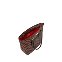 SPRAYGROUND® TOTE CORE EMBOSSED CHECK TOTE