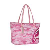 SPRAYGROUND® TOTE PINK CAMO FAUX FUR TOTE