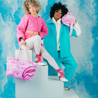 SPRAYGROUND® TOTE PINK CAMO FAUX FUR TOTE