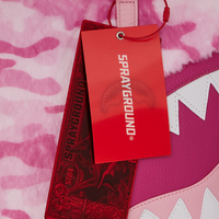 SPRAYGROUND® TOTE PINK CAMO FAUX FUR TOTE