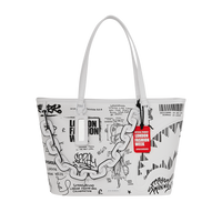 SPRAYGROUND® TOTE LFW SKETCHED BLACK AND WHITE TOTE