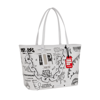 SPRAYGROUND® TOTE LFW SKETCHED BLACK AND WHITE TOTE
