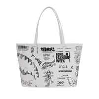 SPRAYGROUND® TOTE LFW SKETCHED BLACK AND WHITE TOTE