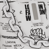 SPRAYGROUND® TOTE LFW SKETCHED BLACK AND WHITE TOTE