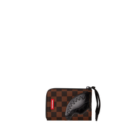 SPRAYGROUND® WALLET SHARKS IN PARIS CLEAR FOR TAKEOFF ZIP-OUT WALLET