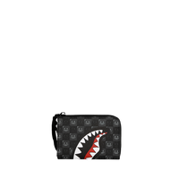 SPRAYGROUND® WALLET SHARKS IN PARIS WTF BUBBLY BLACK CHECK WALLET