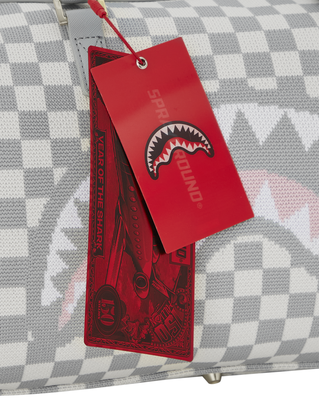 SPRAYGROUND® DUFFLE KNIT SHARKS IN PARIS IN CREAM MINI DUFFLE