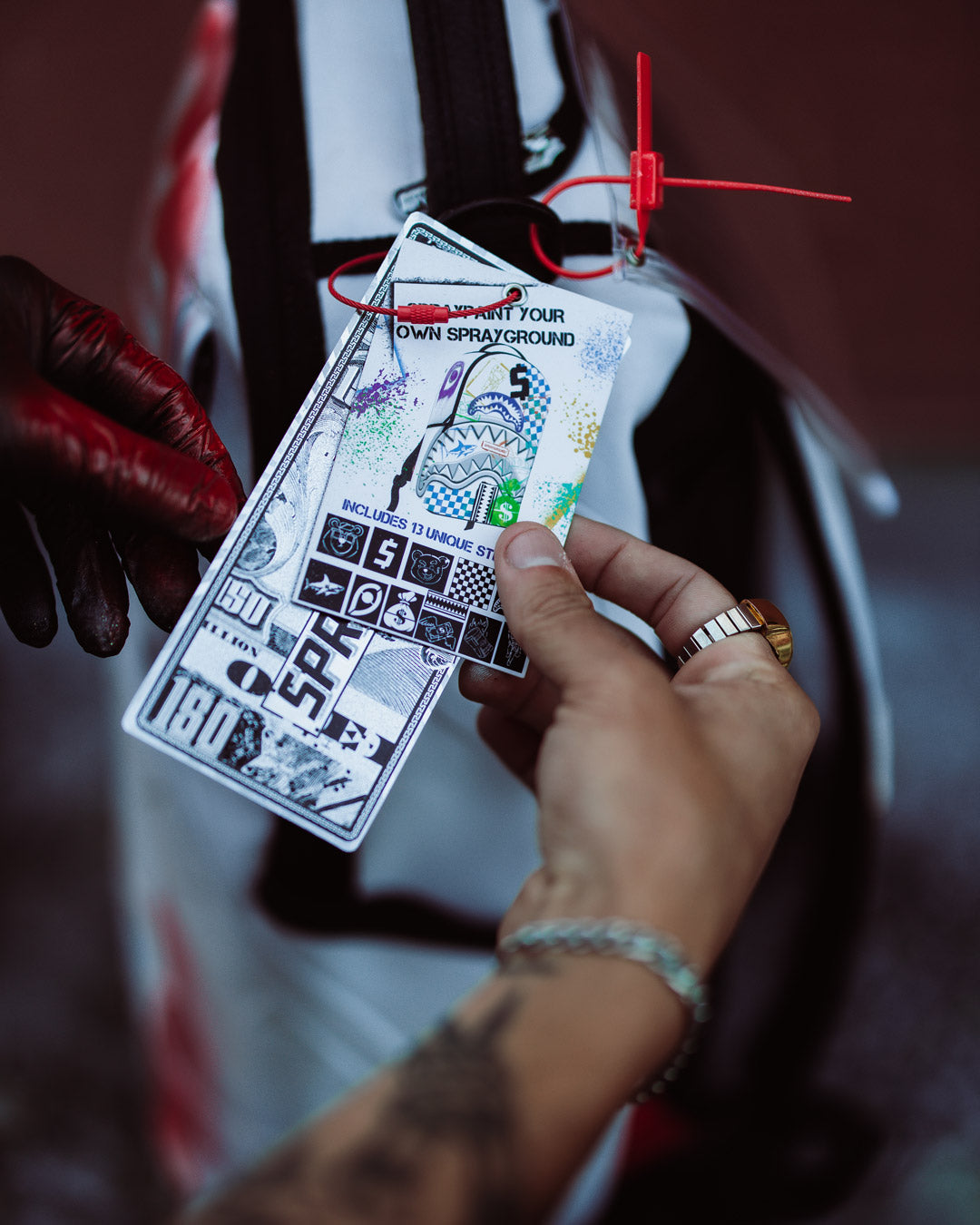 SPRAYGROUND® BACKPACK GRAFFITI ARTIST - DESIGN YOUR OWN BACKPACK - 9 STENCILS INCLUDED