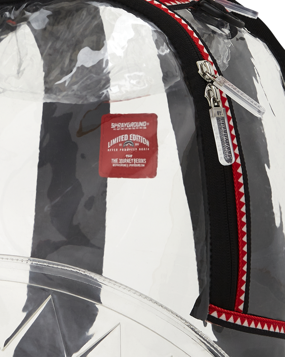 SPRAYGROUND® BACKPACK VSM PIPING DLX CLEAR BACKPACK