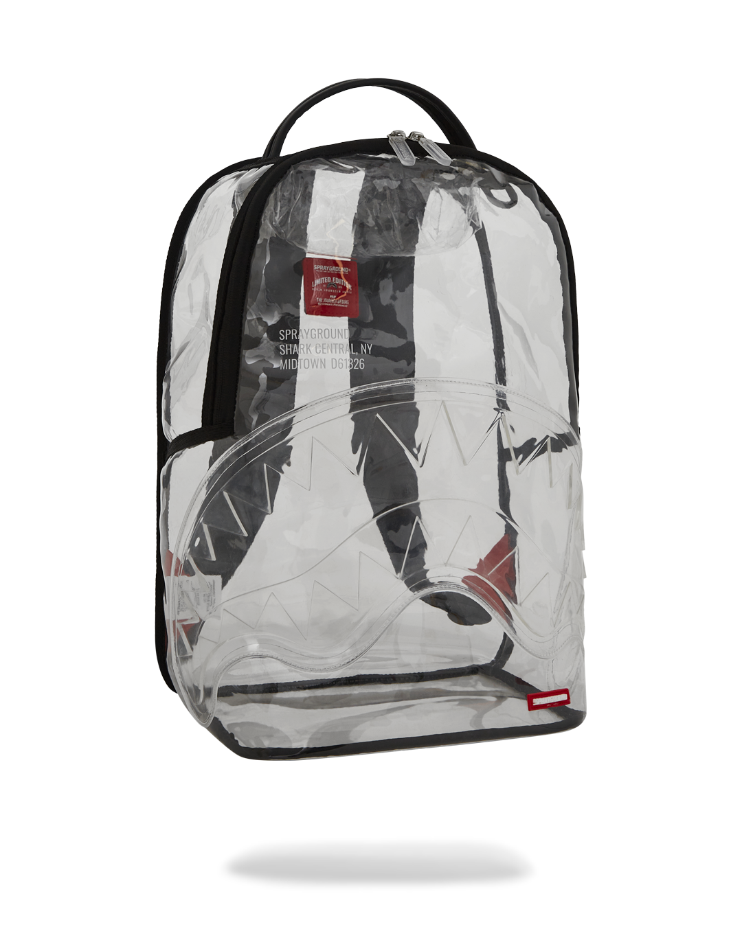 SPRAYGROUND® BACKPACK SHARK CENTRAL CLEAR DLX BACKPACK