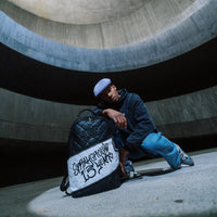 SPRAYGROUND® BACKPACK HELLO MY NAME IS 15 YEARS QUILTED BACKPACK