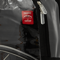 SPRAYGROUND® BACKPACK SHARK CENTRAL CLEAR DLXSV BACKPACK (BLACK BACKPANEL)