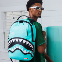 SPRAYGROUND® BACKPACK SHARK CENTRAL AQUA DLXSV BACKPACK