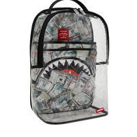 SPRAYGROUND® BACKPACK MONEY PILE DLXS CLEAR BACKPACK