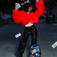 SPRAYGROUND® BACKPACK MONOPOLY MAN SPRAYED BOARD DLXR BACKPACK