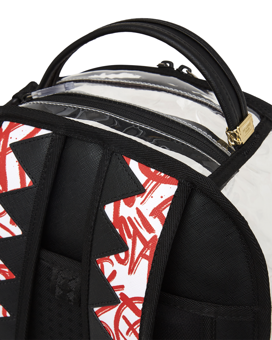 SPRAYGROUND® BACKPACK BEAR GRILLS DLX CLEAR BACKPACK