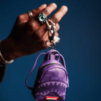 SPRAYGROUND® KEYCHAIN PURPLE SHARK SHARKS IN PARIS BACKPACK KEYCHAIN