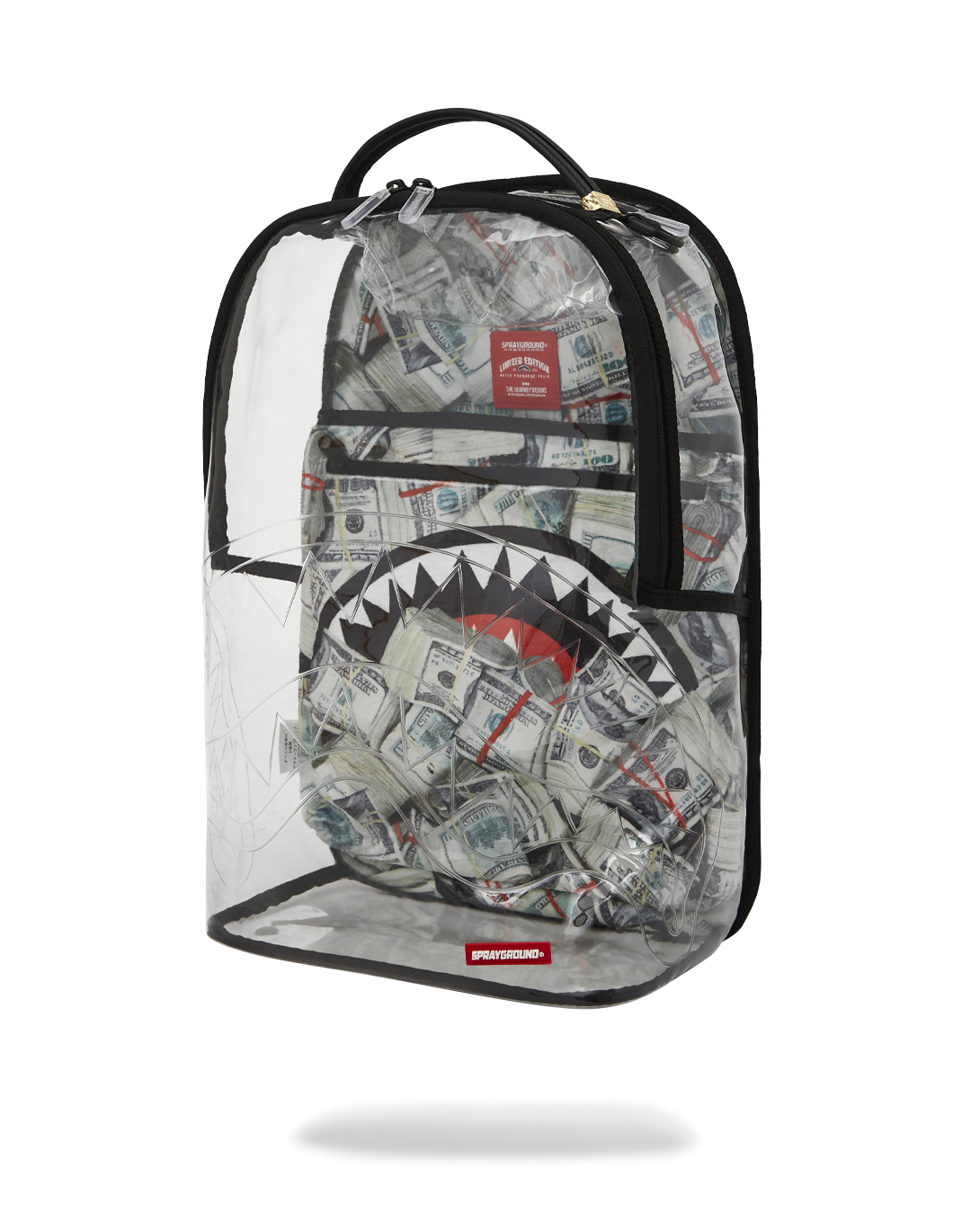 SPRAYGROUND® BACKPACK MONEY PILE DLXS CLEAR BACKPACK