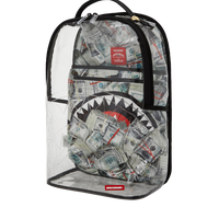 SPRAYGROUND® BACKPACK MONEY PILE DLXS CLEAR BACKPACK