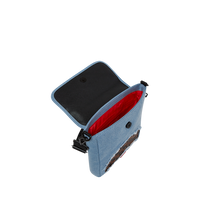 SPRAYGROUND® SLING DENIM SHARK MESSENGER SLING