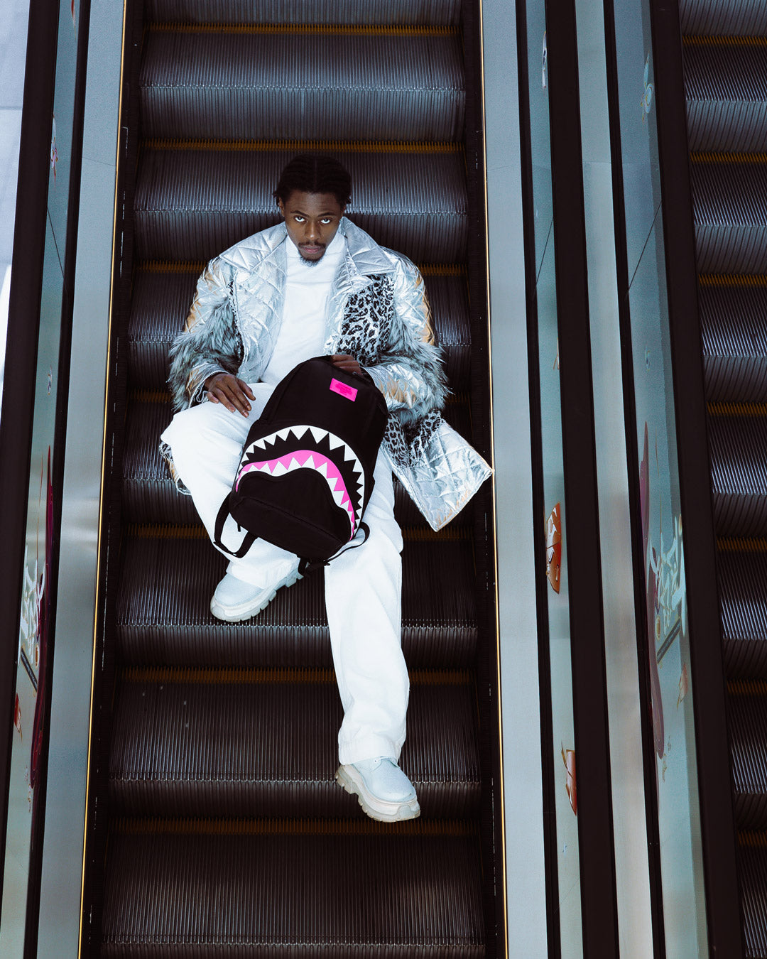 SPRAYGROUND® BACKPACK SHARK CENTRAL 2.0 NEON VENOM BACKPACK
