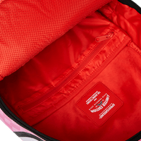 SPRAYGROUND® BACKPACK PINK AND BLACK DRIP CHECK DLXSV BACKPACK