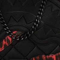 SPRAYGROUND® HANDBAG RED LEOPARD PUFFER VICE SHOULDER BAG