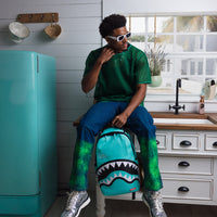 SPRAYGROUND® BACKPACK SHARK CENTRAL AQUA DLXSV BACKPACK