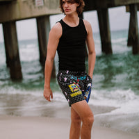 SPRAYGROUND® SWIM SPONGEBOB TOKYO BUBBLE SWIM SHORTS