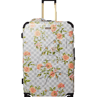 SPRAYGROUND® LUGGAGE A.I. AFRICAN INTELLIGENCE ELEGANT ENERGY FULL SIZE LUGGAGE - SANDFLOWER COLLAB