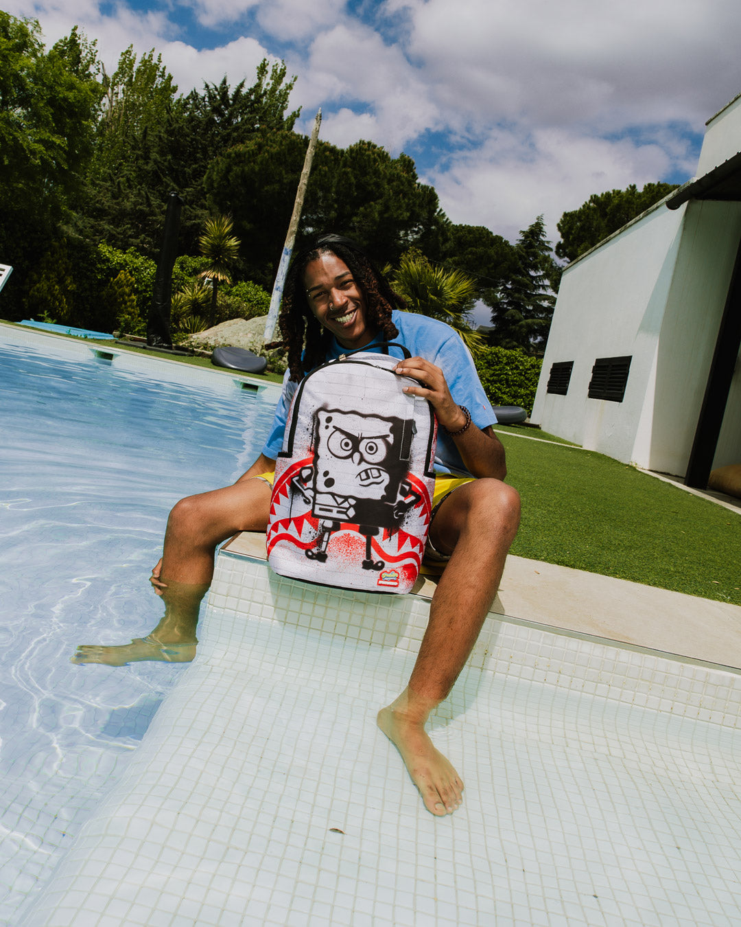 SPRAYGROUND® BACKPACK SPONGEBOB STENCIL WALL DLXR BACKPACK