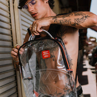 SPRAYGROUND® BACKPACK VSM PIPING DLX CLEAR BACKPACK