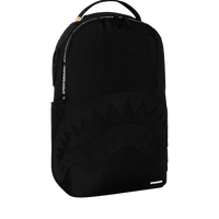 SPRAYGROUND® BACKPACK RUBBER SHARK BLACKOUT WHITE TAPE