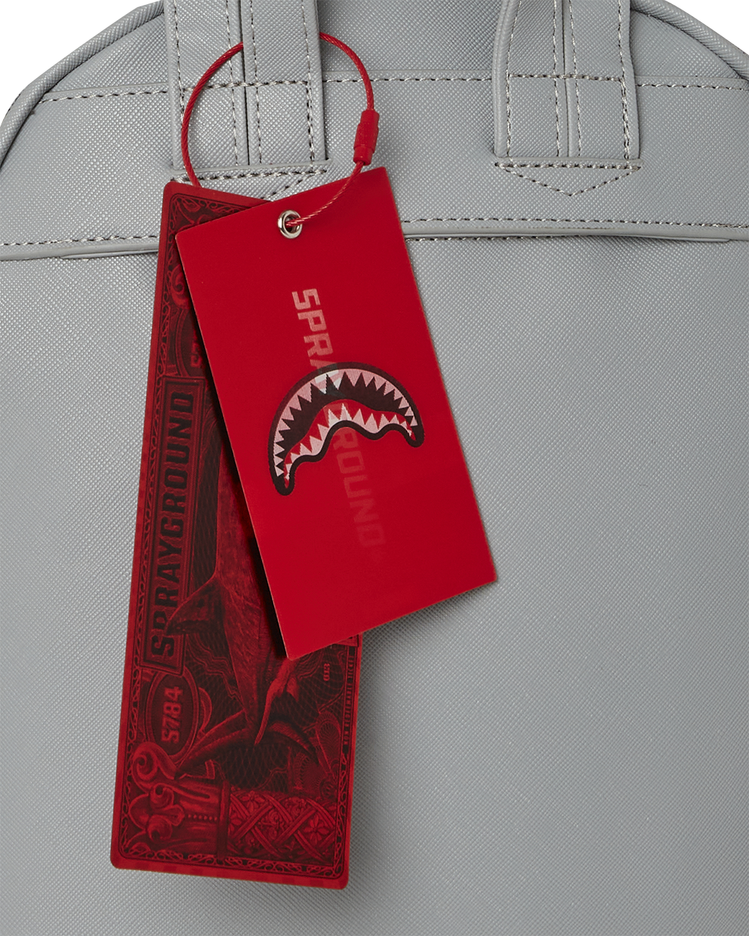 SPRAYGROUND® BACKPACK KNIT SHARKS IN PARIS IN CREAM SAVAGE BACKPACK