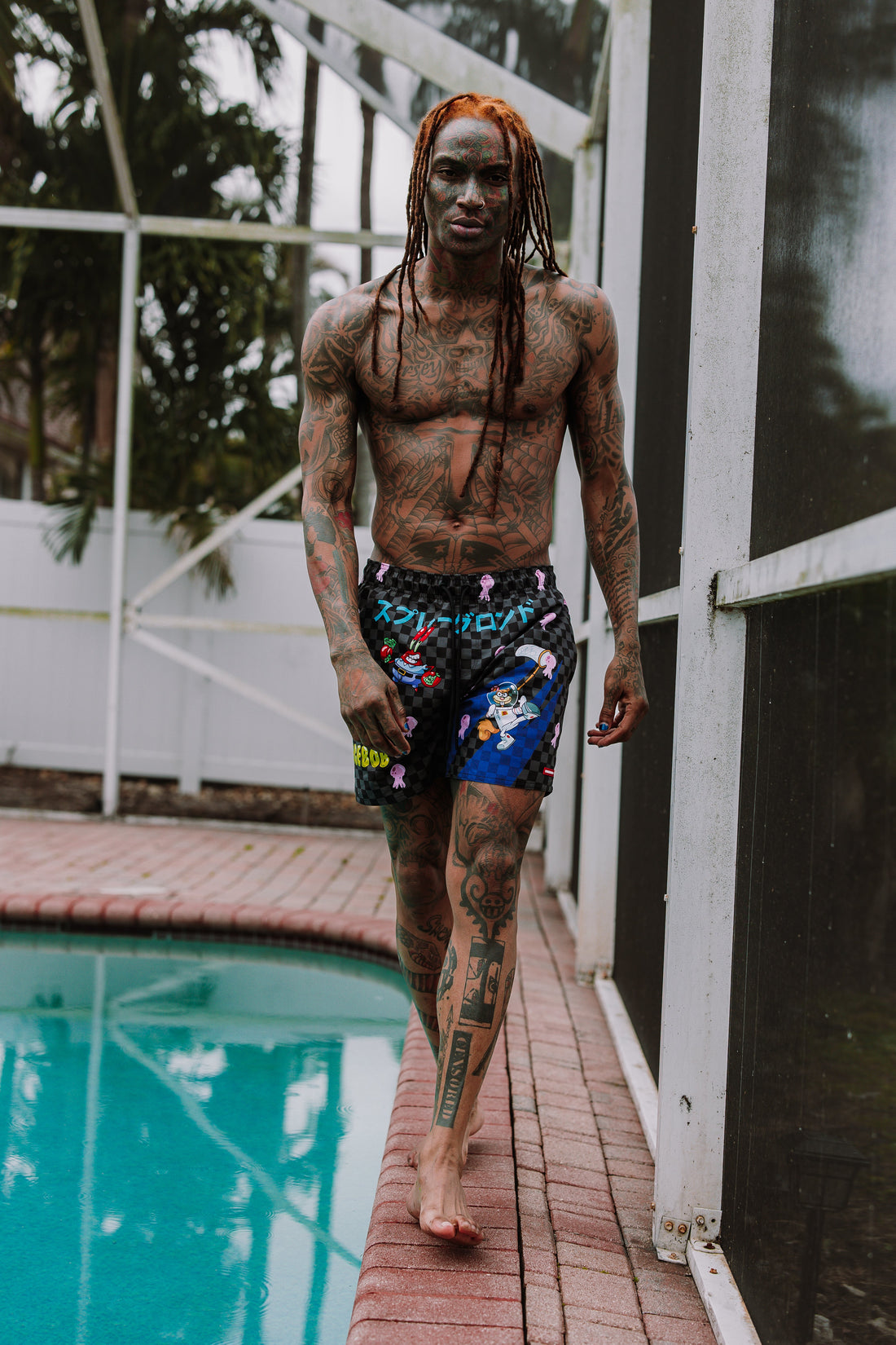 SPRAYGROUND® SWIM SPONGEBOB TOKYO BUBBLE SWIM SHORTS