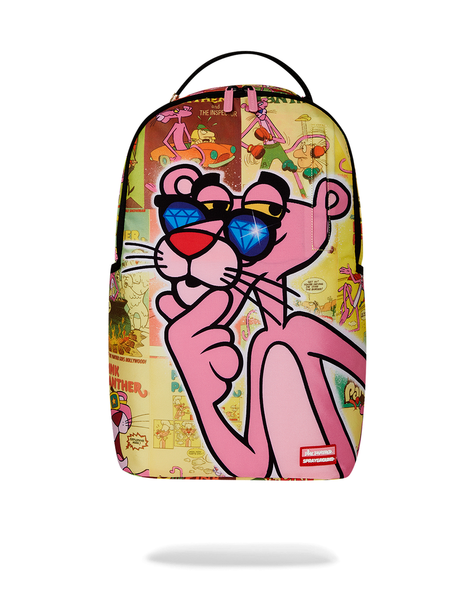 Sprayground Black Pink Geometric Backpack Diamond Girl Pink Panther Amazon.com | PINK PANTHER DIAMOND BITE BACKPACK | Casual  main image 3
