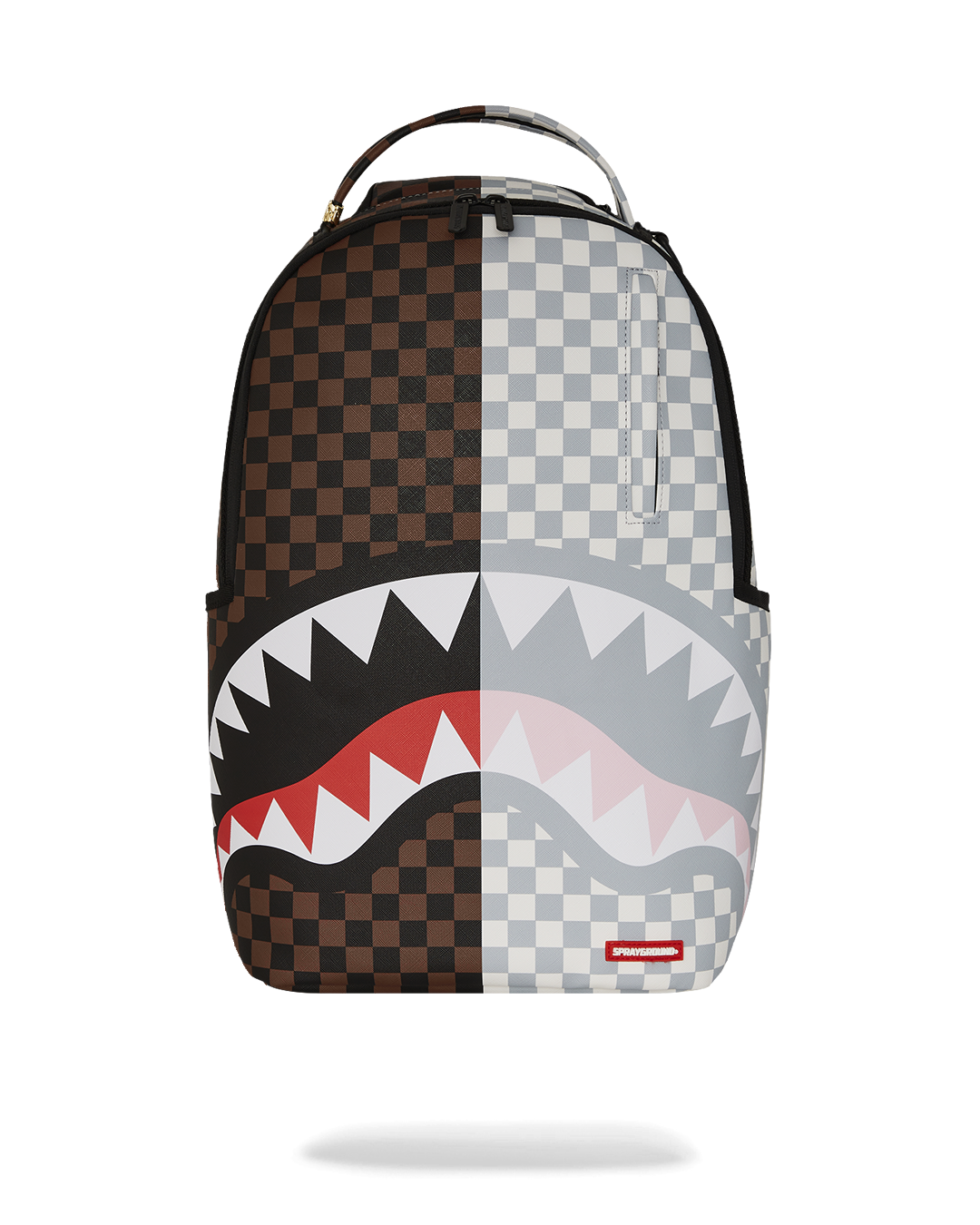 SHARKS IN PARIS CHERRY BLADE BACKPACK SPRAYGROUND Sprayground Sharks in Paris backpack in brown vegan leather  main image 4