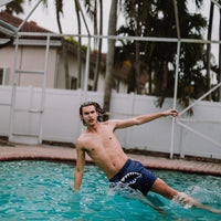 SPRAYGROUND® SWIM MIDNIGHT SHARKS IN PARIS SWIM SHORTS