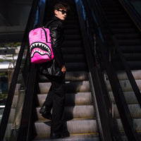 SPRAYGROUND® BACKPACK SHARK CENTRAL NYLON HOT PINK